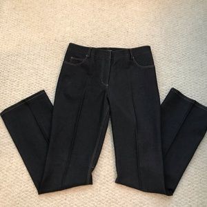 Ellie Tahari Vintage Dark Wash Premium Denim Flared Jeans